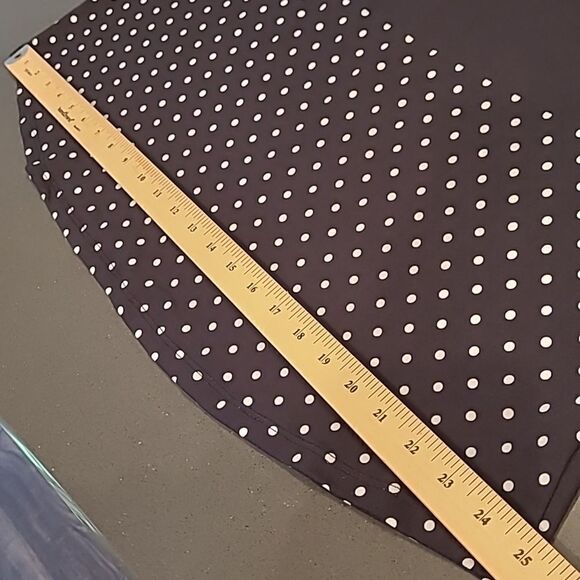 NANU Navy and Red Long Sleeve Soft Top with Plaid Print and Polka-dots - Picture 7 of 8